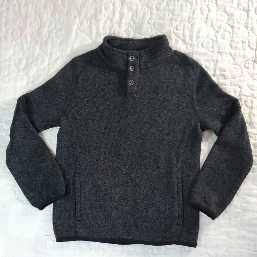 Browning Boy's Dark Heather Grey Fleece, Size Medium